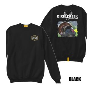 Ligosta Dixie Creek, Wildlife Collection Sweatshirt, Unisex Sweatshirt Featuring Turkey Design, Perfect For Hunters 012