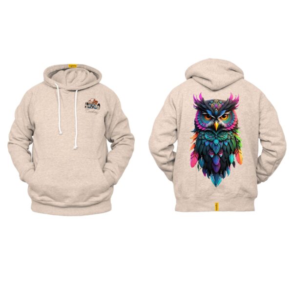 Ligosta Cowboy, Western Spirit Collection Hoodie, Unisex Hoodie with Vibrant Owl Art, Perfect for a Bold and Colorful Western Look 049 - Image 5