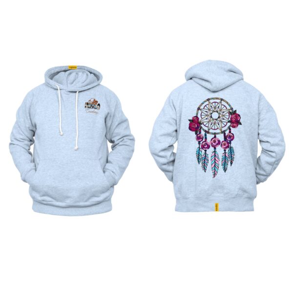 Ligosta Cowboy, Rose Dreamcatcher Collection Hoodie, Unisex Hoodie With Floral Dreamcatcher Design, Perfect For Boho Lovers 017 - Image 6