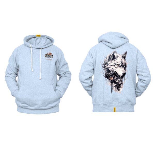 Ligosta Cowboy, Wild Spirit Collection Hoodie, Unisex Hoodie Featuring Bold Wolf Art, Perfect For Adventurous Souls 079 - Image 6