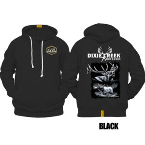 Ligosta Dixie Creek, Wildlife Collection Hoodie, Unisex Hoodie Featuring Elk Design, Perfect For Outdoor Enthusiasts 013