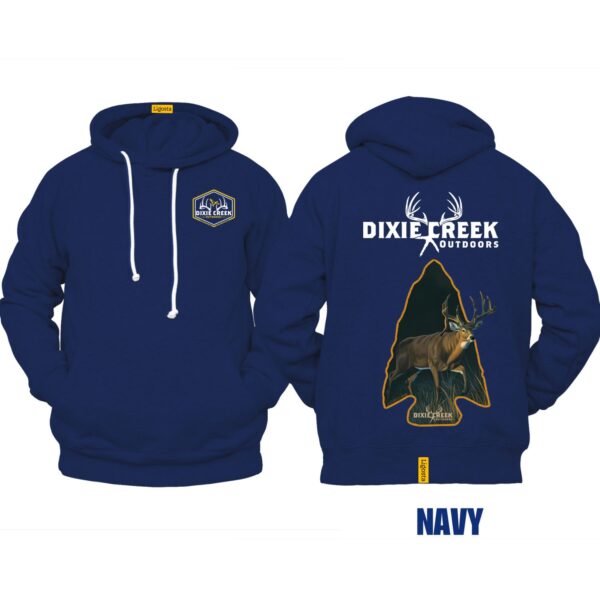 Ligosta Dixie Creek, Outdoor Wildlife Collection Hoodie, Unisex Hoodie Featuring Deer Arrowhead Design, Perfect For Hunting Enthusiasts 002 - Image 2