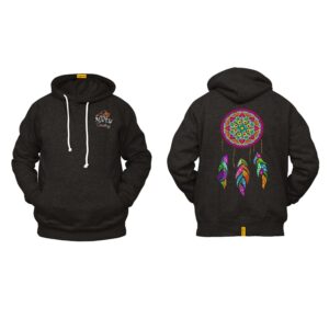 Ligosta Cowboy, Colorful Dreamcatcher Collection Hoodie, Unisex Hoodie With Vibrant Dreamcatcher Design, Perfect For Boho Lovers 012