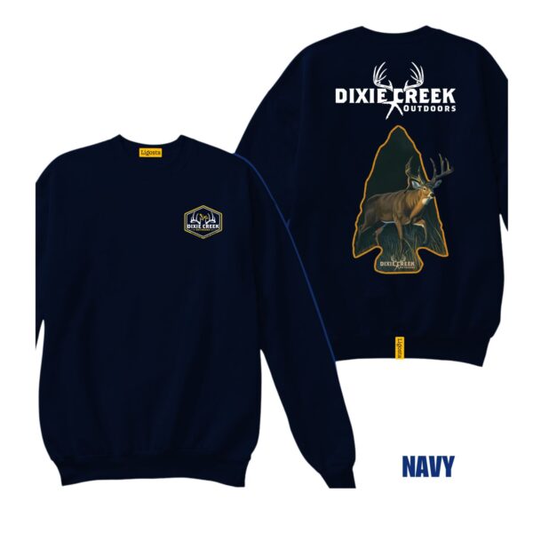 Ligosta Dixie Creek, Outdoor Wildlife Collection Sweatshirt, Unisex Sweatshirt Featuring Deer Arrowhead Design, Hunting Enthusiasts 002 - Image 2