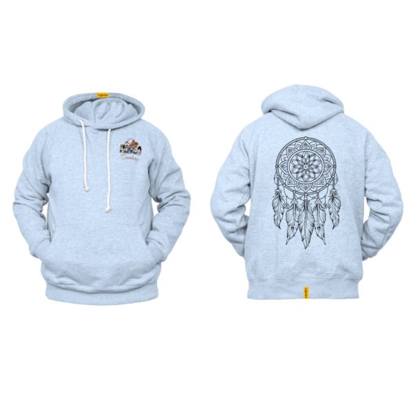 Ligosta Cowboy, Sacred Dream Collection Hoodie, Unisex Hoodie With Intricate Monochrome Dreamcatcher Design, Perfect For Boho Lovers 019 - Image 6