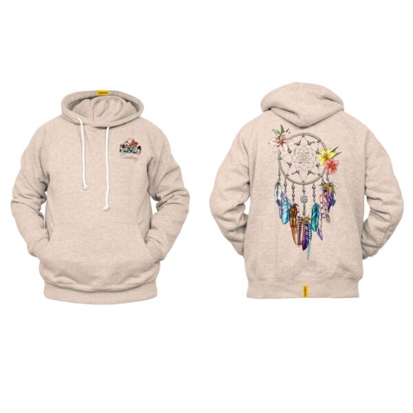 Ligosta Cowboy, Floral Dreamcatcher Collection Hoodie, Unisex Hoodie Featuring Dreamcatcher with Colorful Feathers & Flowers 103 - Image 5