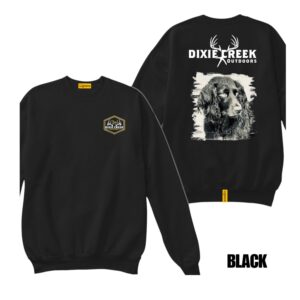 Ligosta Dixie Creek, Wildlife Collection Sweatshirt, Unisex Sweatshirt Featuring Spaniel Design, Perfect For Dog Lovers 018