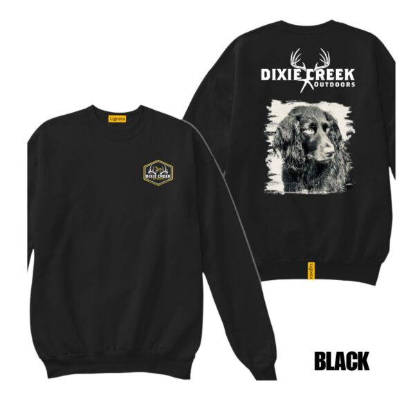 Ligosta Dixie Creek, Wildlife Collection Sweatshirt, Unisex Sweatshirt Featuring Spaniel Design, Perfect For Dog Lovers 018