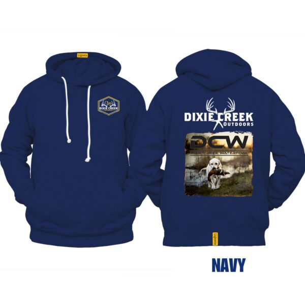 Ligosta Dixie Creek, Wildlife Collection Hoodie, Unisex Hoodie Featuring Retriever With Duck Design, Perfect For Waterfowl Fans 022 - Image 2