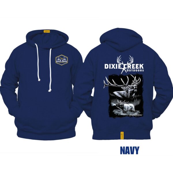 Ligosta Dixie Creek, Wildlife Collection Hoodie, Unisex Hoodie Featuring Elk Design, Perfect For Outdoor Enthusiasts 013 - Image 2