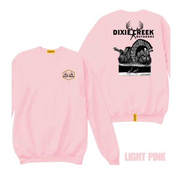 Ligosta Dixie Creek, Wildlife Collection Sweatshirt, Unisex Sweatshirt Featuring Strutting Turkey Design, Perfect For Turkey Hunters 025 - Image 4