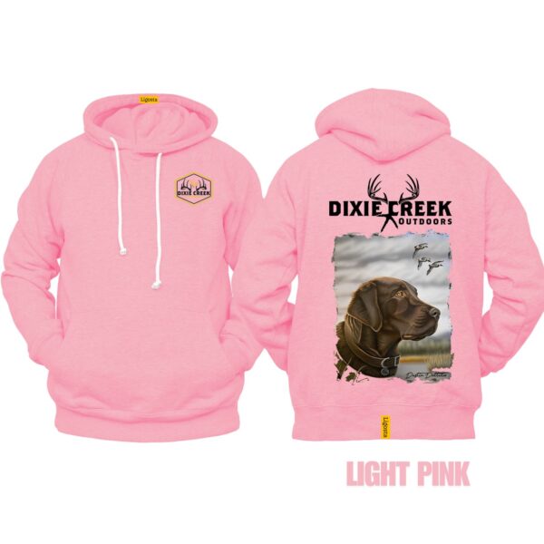 Ligosta Dixie Creek, Wildlife Collection Hoodie, Unisex Hoodie Featuring Chocolate Lab Design, Perfect For Waterfowl Hunters 028 - Image 4