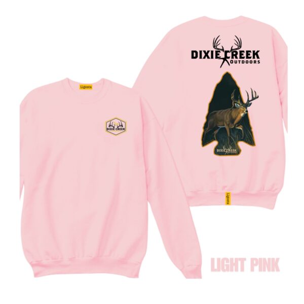 Ligosta Dixie Creek, Outdoor Wildlife Collection Sweatshirt, Unisex Sweatshirt Featuring Deer Arrowhead Design, Hunting Enthusiasts 002 - Image 4
