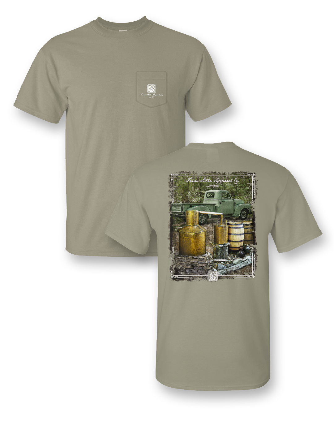 Loyal Hunter Tshirt, Hunting Dog Graphic, Fish Stone Apparel Co. Fashion, Outdoor Hunts, Perfect For Hunting Fans, Menswear, 003