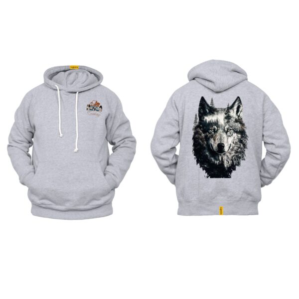 Ligosta Cowboy, Wild Nature Collection Hoodie, Unisex Hoodie Featuring Wolf And Forest Art, Perfect For Nature Lovers 080 - Image 2