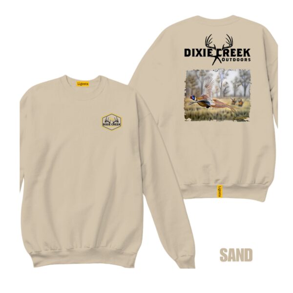 Ligosta Dixie Creek, Wildlife Collection Sweatshirt, Unisex Sweatshirt Featuring Flying Pheasant Design, Perfect For Upland Hunters 024 - Image 6