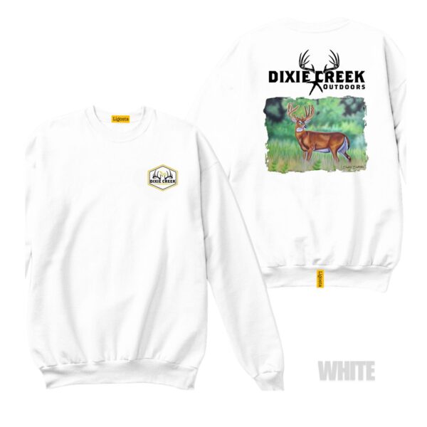 Ligosta Dixie Creek, Outdoor Wildlife Collection Sweatshirt, Unisex Sweatshirt Featuring Whitetail Deer Design, Deer Hunting Enthusiasts 10 - Image 3