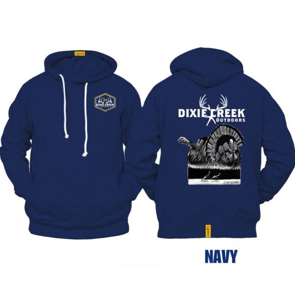 Ligosta Dixie Creek, Wildlife Collection Hoodie, Unisex Hoodie Featuring Strutting Turkey Design, Perfect For Turkey Hunters 025 - Image 2