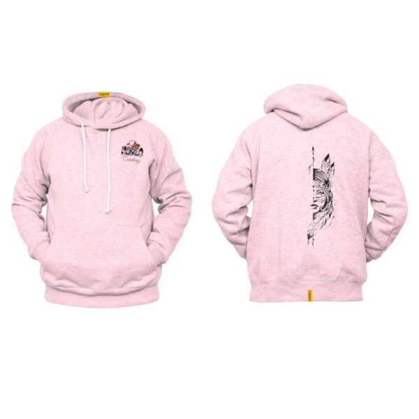 Ligosta Cowboy, Spirit Warrior Collection Hoodie, Unisex Hoodie Featuring Bold Warrior Silhouette, Tribal Art Lovers And Unique Style 083 - Image 4