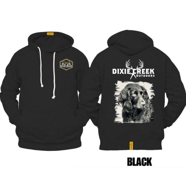 Ligosta Dixie Creek, Wildlife Collection Hoodie, Unisex Hoodie Featuring Spaniel Design, Perfect For Dog Lovers 018