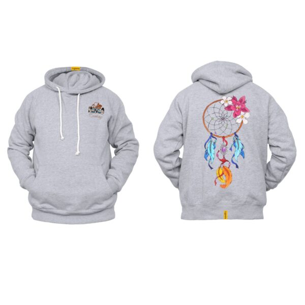 Ligosta Cowboy, Blossom Dreamcatcher Collection Hoodie, Unisex Hoodie With Vibrant Floral Dreamcatcher Design, Perfect For Boho Lovers 015 - Image 2