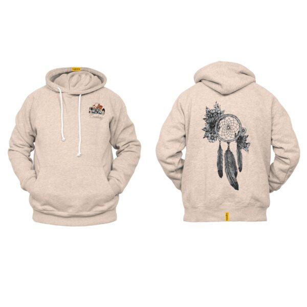 Ligosta Cowboy, Floral Harmony Collection Hoodie, Unisex Hoodie With Floral Dreamcatcher Design, Perfect For Boho Lovers 030 - Image 5