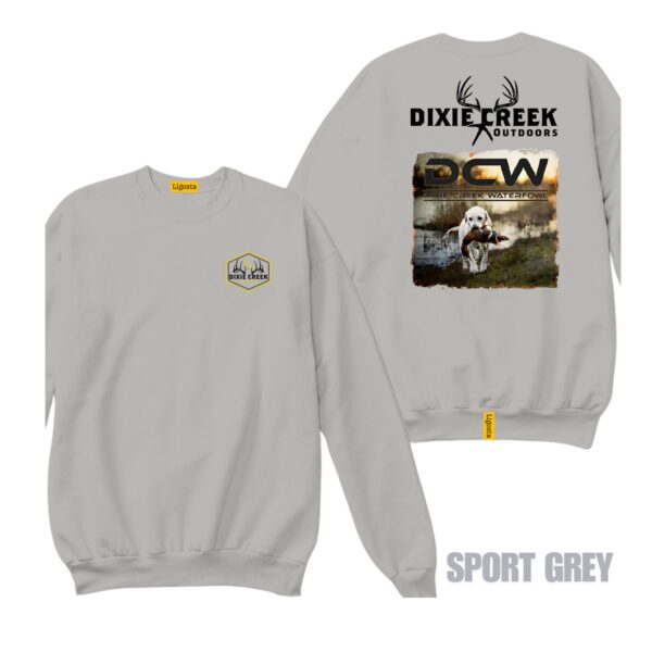 Ligosta Dixie Creek, Wildlife Collection Sweatshirt, Unisex Sweatshirt Featuring Retriever With Duck Design, Perfect For Waterfowl Fans 022 - Image 5