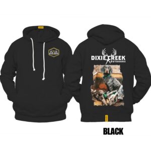 Ligosta Dixie Creek, Wildlife Collection Hoodie, Unisex Hoodie Featuring Hunting Dog Design, Perfect For Outdoor Fans 019