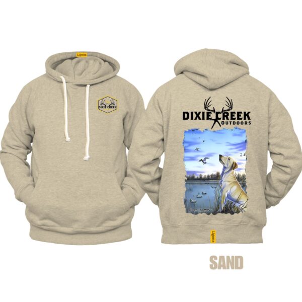 Ligosta Dixie Creek, Wildlife Collection Hoodie, Unisex Hoodie Featuring Yellow Lab Design, Perfect For Waterfowl Hunters 029 - Image 6