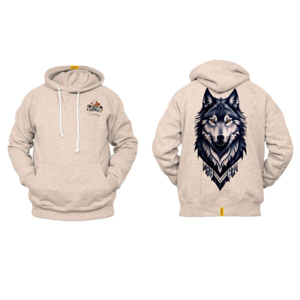 Ligosta Cowboy, Western Spirit Collection Hoodie, Unisex Hoodie Featuring Intense Wolf Design, Perfect for a Bold and Wild Western Look 051 - Image 5
