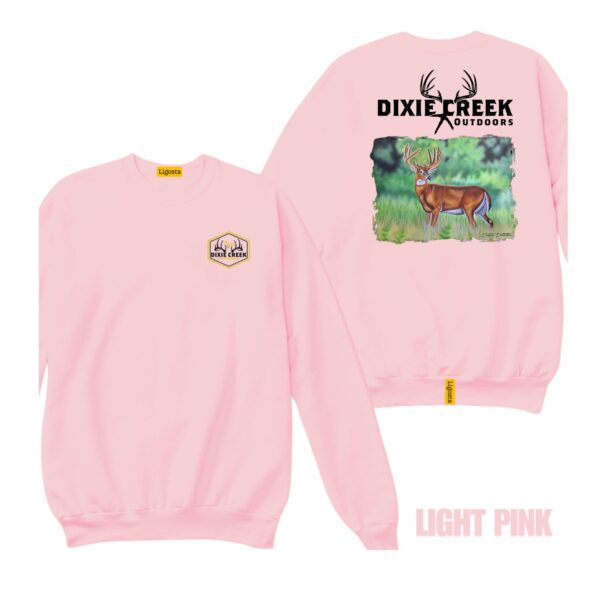 Ligosta Dixie Creek, Outdoor Wildlife Collection Sweatshirt, Unisex Sweatshirt Featuring Whitetail Deer Design, Deer Hunting Enthusiasts 10 - Image 4