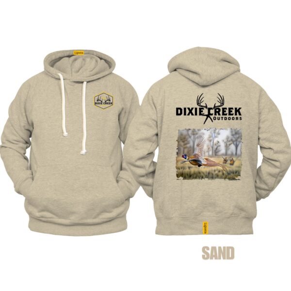 Ligosta Dixie Creek, Wildlife Collection Hoodie, Unisex Hoodie Featuring Flying Pheasant Design, Perfect For Upland Hunters 024 - Image 6