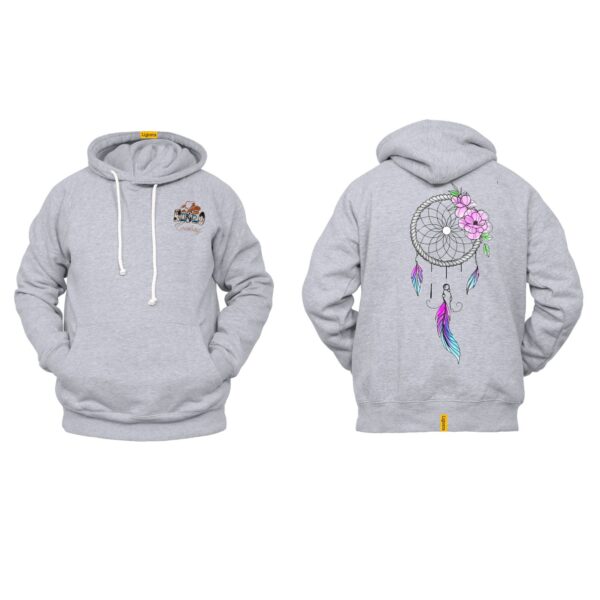 Ligosta Cowboy, Floral Dreamcatcher Collection Hoodie, Unisex Hoodie With Delicate Dreamcatcher Design, Perfect For Boho Lovers 014 - Image 2
