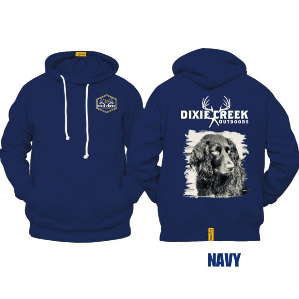 Ligosta Dixie Creek, Wildlife Collection Hoodie, Unisex Hoodie Featuring Spaniel Design, Perfect For Dog Lovers 018 - Image 2