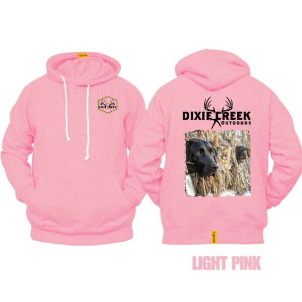 Ligosta Dixie Creek, Wildlife Collection Hoodie, Unisex Hoodie Featuring Black Lab Hunting Dog Design, Perfect For Outdoor Enthusiasts 017 - Image 4