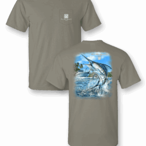 Kingfish Catch Tshirt, Bold Fishing Artwork, Finn Shore Fashion, Coastal & Outdoor Vibes, Perfect For Anglers & Boat Days, Menswear