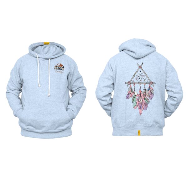 Ligosta Cowboy, Tribal Spirit Collection Hoodie, Unisex Hoodie with Colorful Crossed Arrows Dreamcatcher Design, Boho Streetwear 040 - Image 6
