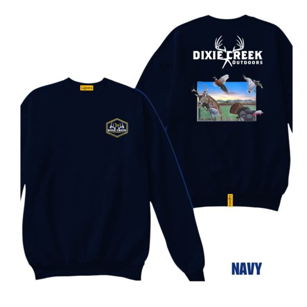 Ligosta Dixie Creek, Outdoor Wildlife Collection Sweatshirt, Unisex Sweatshirt Featuring Multi-Species Design, Hunting And Wildlife Fans 11 - Image 2