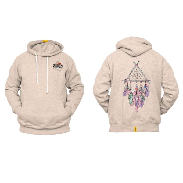 Ligosta Cowboy, Tribal Spirit Collection Hoodie, Unisex Hoodie with Colorful Crossed Arrows Dreamcatcher Design, Boho Streetwear 040 - Image 5