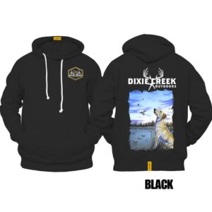 Ligosta Dixie Creek, Wildlife Collection Hoodie, Unisex Hoodie Featuring Yellow Lab Design, Perfect For Waterfowl Hunters 029