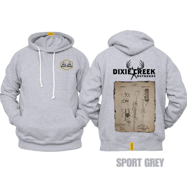 Ligosta Dixie Creek, Wildlife Collection Hoodie, Unisex Hoodie Featuring Vintage Rifle Patent, Perfect For Gun Enthusiasts 020 - Image 5