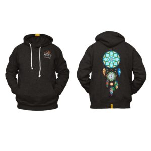 Ligosta Cowboy, Dreamcatcher Spirit Collection Hoodie, Unisex Hoodie With Vibrant Dreamcatcher Design, Perfect For Boho Lovers 010