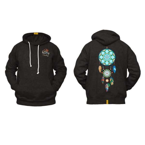 Ligosta Cowboy, Dreamcatcher Spirit Collection Hoodie, Unisex Hoodie With Vibrant Dreamcatcher Design, Perfect For Boho Lovers 010