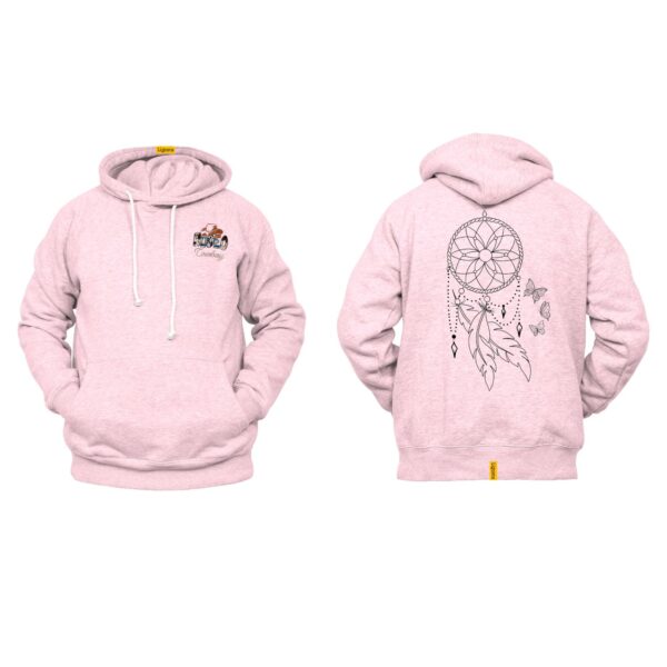 Ligosta Cowboy, Butterfly Dream Collection Hoodie, Unisex Hoodie With Elegant Dreamcatcher And Butterfly Design, Perfect For Boho Lovers 25 - Image 4