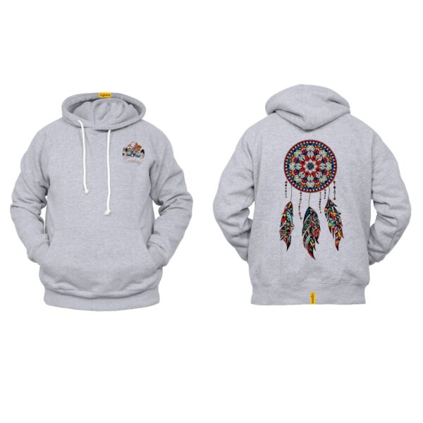 Ligosta Cowboy, Tribal Dreamcatcher Collection Hoodie, Unisex Hoodie With Bold Dreamcatcher Design, Perfect For Boho Lovers 011 - Image 2