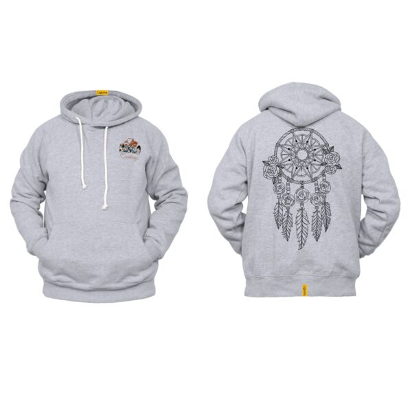 Ligosta Cowboy, Rose Web Collection Hoodie, Unisex Hoodie With Intricate Rose Dreamcatcher Design, Perfect For Boho Lovers 034 - Image 2