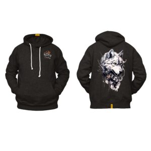 Ligosta Cowboy, Wild Spirit Collection Hoodie, Unisex Hoodie Featuring Bold Wolf Art, Perfect For Adventurous Souls 079
