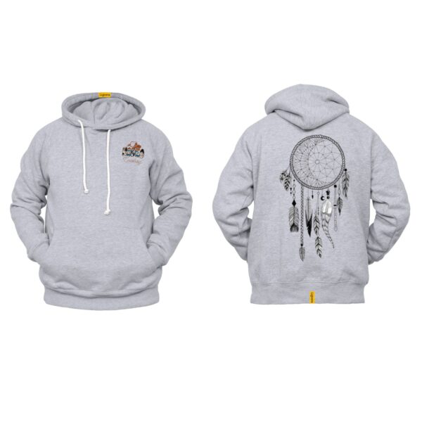 Ligosta Cowboy, Mystic Skull Collection Hoodie, Unisex Hoodie With Skull And Dreamcatcher Design, Perfect For Boho Lovers 027 - Image 2