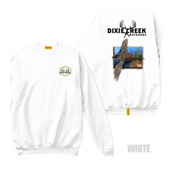 Ligosta Dixie Creek, Outdoor Wildlife Collection Sweatshirt, Unisex Sweatshirt Featuring Mallard Duck Design, Nature Enthusiasts 001 - Image 3