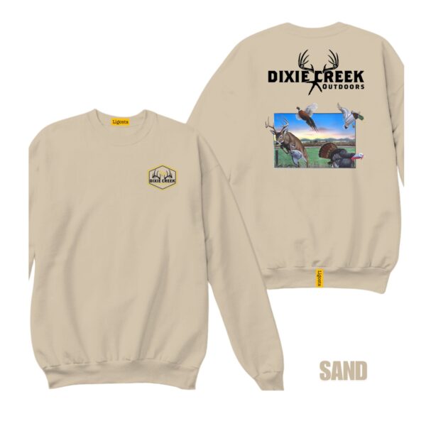 Ligosta Dixie Creek, Outdoor Wildlife Collection Sweatshirt, Unisex Sweatshirt Featuring Multi-Species Design, Hunting And Wildlife Fans 11 - Image 6